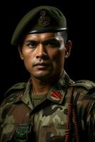 indonésio veterano soldado foto