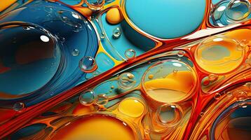 vibrante fluido arte detalhado líquido ácido textura fundo generativo ai foto