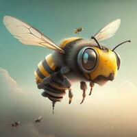 a milagroso voar do uma abelha desafiador todos conhecido leis do aviação foto