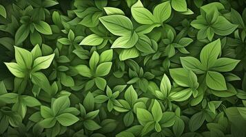 exuberante verde folhagem fundo para tema da natureza desenhos foto