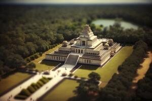 descobrindo a miniatura mundo do chichen itza México foto