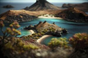 descobrir a encantador beleza do a galápagos ilhas dentro Equador foto