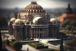 miniatura Visão do a Palácio do bem artes dentro México cidade foto