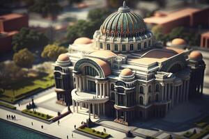 miniatura Visão do a Palácio do bem artes dentro México cidade foto