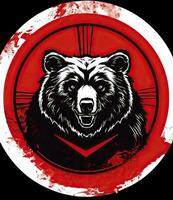 símbolo do uma Urso dentro a estilo do rtx em baseado em estêncil rubens soviético fawncore ai gerado foto