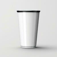 minimalista animação do plástico copo ai gerado foto