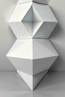 branco geometria textura 3d moderno fundo foto