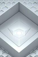 branco geometria textura 3d moderno fundo foto