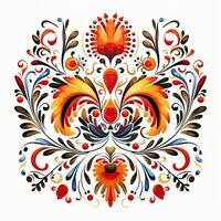 retro vintage ornamentado enfeite telha envidraçado mosaico padronizar floral azul quadrado arte livro ilustração foto