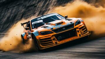 jdm japonês à deriva carro profissional foto fumaça dinâmico dentro movimento rastrear esporte afinação fotografia