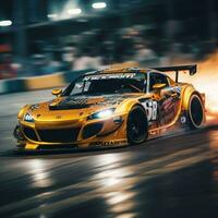 jdm japonês à deriva carro profissional foto fumaça dinâmico dentro movimento rastrear esporte afinação fotografia