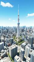 Japão zen Tóquio televisão torre panorama panorama Visão fotografia sakura flores pagode Paz silêncio foto