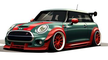 mini tanoeiro fotografia poderoso corrida carro auto desempenho mostrar automóvel luxo exibição foto