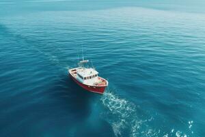 iate barco mar Navegando vento Rapidez navegação liberdade relaxamento fluxo romântico fotografia aéreo foto