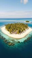 trópico Maldivas ilha aéreo pacífico panorama liberdade cena lindo natureza papel de parede foto