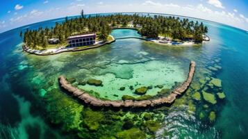 trópico Maldivas ilha aéreo pacífico panorama liberdade cena lindo natureza papel de parede foto