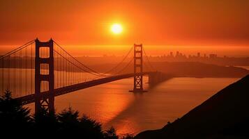 ponte brooklynn pôr do sol Sol silêncio zen pacífico panorama liberdade lindo papel de parede foto