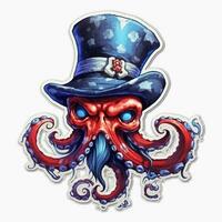 cthulhu polvo tatuagem adesivo ilustração dia das Bruxas assustador arrepiante Horror louco diabo foto