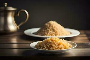 a melhor arroz pratos dentro a mundo. gerado por IA foto