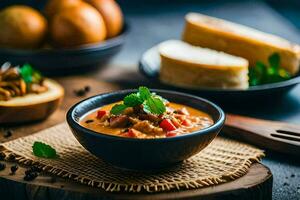 a melhor sopa receitas para a inverno temporada. gerado por IA foto