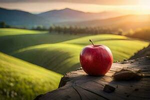 a maçã, maçã, maçã árvore, maçã, maçã árvore, maçã, maçã árvore, maçã. gerado por IA foto