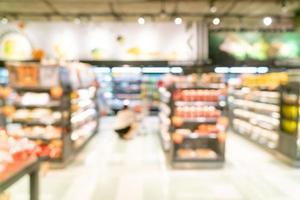 desfoque abstrato e supermercado desfocado para segundo plano foto