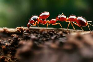 foto papel de parede a formiga, vermelho, o, erro, o, formiga, o, formiga,. gerado por IA