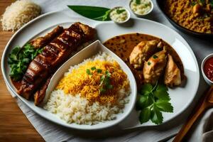 a melhor indiano Comida dentro a mundo. gerado por IA foto