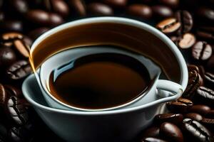 uma copo do café é a perfeito caminho para começar seu dia. gerado por IA foto