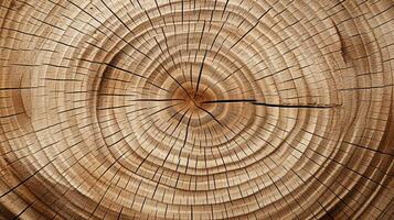 árvore anel textura, orgânico Castanho fundo. generativo ai foto