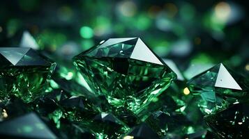 elegante verde cristal fundo ai foto