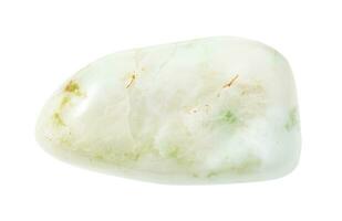 polido vesuvianita pedra preciosa isolado em branco foto