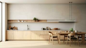 crio uma acolhedor moderno cozinha com isto casa brincar interior fundo foto
