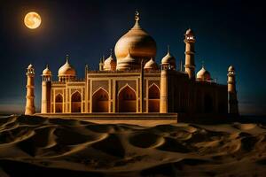 a taj Mahal, uma lindo Palácio dentro Índia. gerado por IA foto