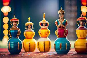 indiano diwali decorações para lar. gerado por IA foto