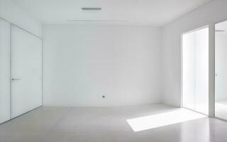 interior interior minimalismo branco espaço conceito fundo criada com ai generativo foto