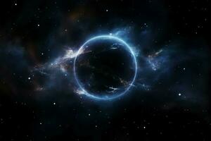 estrelado cosmos revelado uma tirar o fôlego galáxia noite Visão espetáculo ai gerado foto