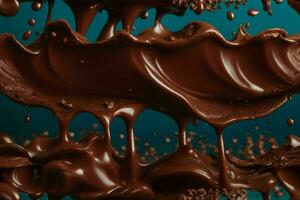 chocolate splash. ai generativo pró foto