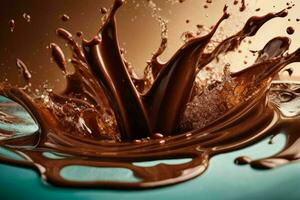 chocolate splash. ai generativo pró foto