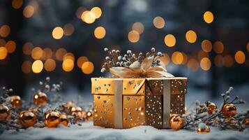 lindo presente caixa para Novo ano e Natal foto