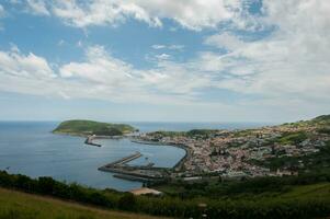 horta cidade dentro faial ilha, Açores foto