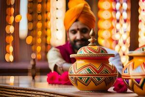 indiano Casamento fotografia dentro Londres. gerado por IA foto