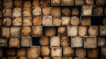 industrial madeira, madeira, pinho madeira madeira, madeira serrada, de madeira Pranchas. generativo ai foto