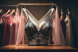 sensual lingerie em uma manequim. ai generativo foto