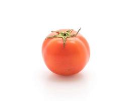 tomates frescos em fundo branco foto