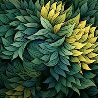 abstrato fundo colorida flor padrão, detalhado sombreamento, ai generativo foto
