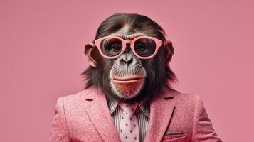 generativo ai, legal chimpanzé oculos de sol estilo foto