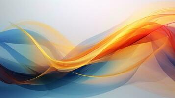 uma vibrante abstrato fundo com fluindo ondas do cor. generativo ai foto