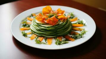 astuto salada criação fazer verduras excitante. generativo ai foto