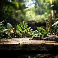 uma campo do colorida flores com uma azul céu dentro a fundo ai generativo foto